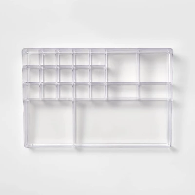 Bathroom Plastic Extra Large Cosmetic Organizer Clear - Brightroom™ 4 Bathroom Plastic Extra Large Cosmetic Organizer Clear - Brightroom™ - Image 2
