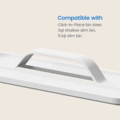 Click In Place Slim Lid With Handle For Plastic Storage Bins Home And Office Organization White- Brightroom™ 15 Click In Place Slim Lid With Handle For Plastic Storage Bins Home And Office Organization White- Brightroom™ -Brightroom GUEST 06620b0b b5b6 4445 a4e3 15080544d32d