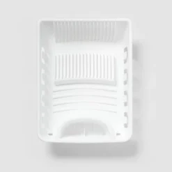 Plastic Dish Drainer White - Brightroom™: Freestanding Polypropylene Dish Drying Rack, Hand Wash, 17.4" Depth -Brightroom GUEST 0e1dc407 5978 4f75 980b 9e797f511ac1