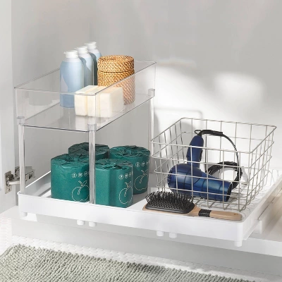 Large Gliding Tray With Bin Clear - Brightroom™ 3 Large Gliding Tray With Bin Clear - Brightroom™