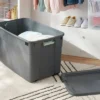 45gal Latching Storage Tote - Brightroom™: Portable Plastic Container With Lid, Universal Storage, Gray, 45 Gallon Capacity -Brightroom GUEST 17645252 0414 41f3 939b ba3f3622f238