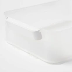 Click In Place 10qt Clear Plastic Storage Bin With White Latch For Home And Office Organization - Brightroom™​ -Brightroom GUEST 17bb483c 184e 4e6b 84ae bb4c721328c0