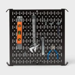 16" Square Metal Pegboard - Brightroom™: Wall & Garage Storage Organizer, Carbon Steel, Black, 100 Lb Capacity 7 16" Square Metal Pegboard - Brightroom™: Wall & Garage Storage Organizer, Carbon Steel, Black, 100 Lb Capacity -Brightroom GUEST 18317b39 7a8a 4c50 8218 5ba6f930281c