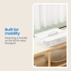 Click In Place Large Lid With Handle For Plastic Storage Bins For Home And Office Organization White - Brightroom™ -Brightroom GUEST 18c59a94 1a10 4d8e 9723 d6887b704f77