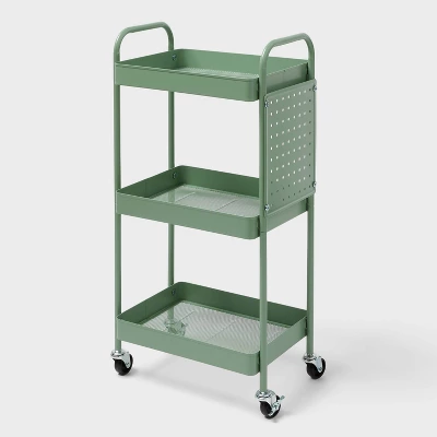 3 Tier Pegboard Cart - Brightroom™ 6 3 Tier Pegboard Cart - Brightroom™ - Image 4