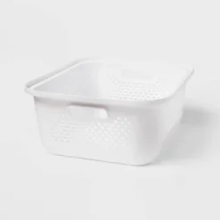 Small Decorative Plastic Bin With Cutout Handles - Brightroom™ -Brightroom GUEST 25349fc3 e5d1 4806 9009 d681eb4d20d2