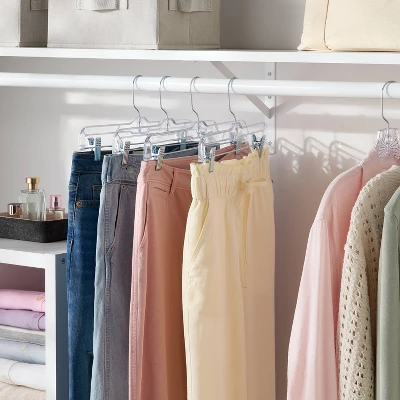 4pk Crystal Skirt/Slack Hanger - Brightroom™ 3 4pk Crystal Skirt/Slack Hanger - Brightroom™