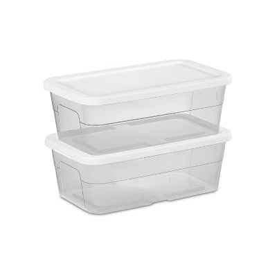 6qt Clear Storage Box White - Brightroom™ 11 6qt Clear Storage Box White - Brightroom™ - Image 9