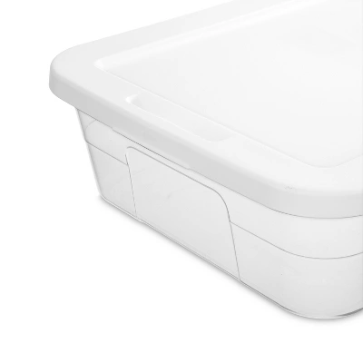 41qt Clear Under Bed Storage Box White - Brightroom™ 9 41qt Clear Under Bed Storage Box White - Brightroom™ - Image 7