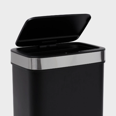 Premium Resin Motion Can With Stainless Rim - Brightroom™ 4 Premium Resin Motion Can With Stainless Rim - Brightroom™ - Image 2