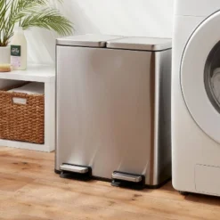 Brightroom 23 60L Stainless Steel Step Trash And Recycle Can - Brightroomâ„¢