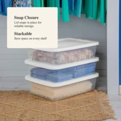 28qt Clear Under Bed Storage Box White - Brightroom™ 14 28qt Clear Under Bed Storage Box White - Brightroom™ -Brightroom GUEST 33752212 3bd0 43e7 a857 873cbdc95ff5