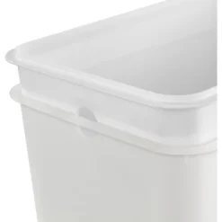2.7gal Step Trash Can Clear - Brightroom™: Small Pedal-Operated Lid, Bathroom Garbage, Indoor Rectangle, Textured Plastic -Brightroom GUEST 3c6a73c6 8074 4068 a9d3 115373f99888