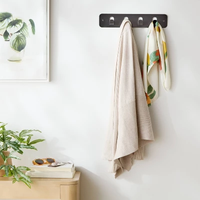 Over The Door Multi Function Basket And Hook Black - Brightroom™ 2 Over The Door Multi Function Basket And Hook Black - Brightroom™