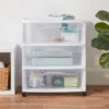 3 Drawer Wide Cart White - Brightroom™: Plastic Storage Drawers, Utility Cart With Casters, Portable Universal Storage 2 3 Drawer Wide Cart White - Brightroom™: Plastic Storage Drawers, Utility Cart With Casters, Portable Universal Storage -Brightroom GUEST 41559d35 e1ed 4b2b 8de2 fb77c89f6f6d