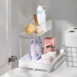 Long Gliding Tray With Bin Clear - Brightroomâ„¢