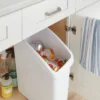 Under Sink Waste And Sorting Can - Brightroom™: Compact Kitchen Trash Can, 5.8 Gallon, White, Textured Finish -Brightroom GUEST 46fdc139 2df3 4ca4 b529 34f52cb8bae1