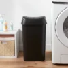 13.3gal Pivot Lid Waste Can Black - Brightroom™: Kitchen Trash Can, Swing Lid, 13 Gallon Capacity, Indoor Use