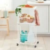 Wire Wood Basket Cart - White - Brightroom™ 1 Wire Wood Basket Cart - White - Brightroom™ -Brightroom GUEST 5a69870e a92f 4865 8b48 3da0435929d7