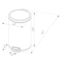 12L Round Step Trash Can - Brightroom™ 10 12L Round Step Trash Can - Brightroom™ -Brightroom GUEST 5b62ec6c 4d4c 4efb b3e1 878799ee627d