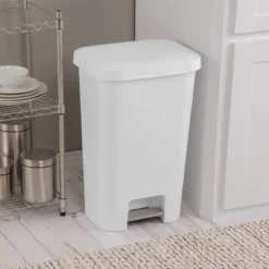 11.9gal Step Trash Can White - Brightroom™: Pedal-Operated Kitchen Garbage Can, Textured Plastic, Indoor Use 14 11.9gal Step Trash Can White - Brightroom™: Pedal-Operated Kitchen Garbage Can, Textured Plastic, Indoor Use -Brightroom GUEST 5dee0420 37b4 4411 81e8 3669bef6142c