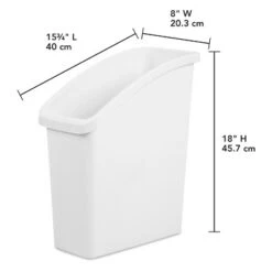Under Sink Waste And Sorting Can - Brightroom™: Compact Kitchen Trash Can, 5.8 Gallon, White, Textured Finish 15 Under Sink Waste And Sorting Can - Brightroom™: Compact Kitchen Trash Can, 5.8 Gallon, White, Textured Finish -Brightroom GUEST 66521813 2fae 49b8 8976 f211cf0c3a6b