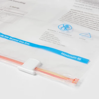 Large 5pc Compression Travel Bags Clear - Brightroom™: Space Saver For Clothing & Bedding 4 Large 5pc Compression Travel Bags Clear - Brightroom™: Space Saver For Clothing & Bedding - Image 2