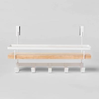 Shelf Rack With 5 Hooks - Brightroom™ 7 Shelf Rack With 5 Hooks - Brightroom™ - Image 5