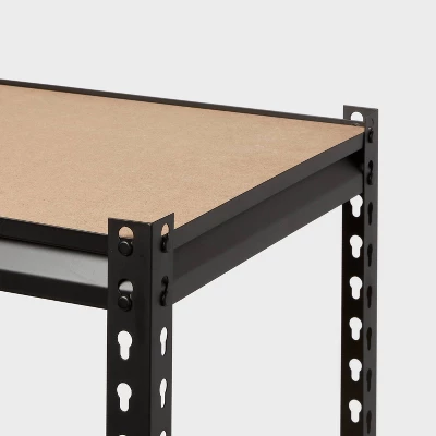 48"x72"x18" 5 Tier Heavy Duty Boltless Steel Shelving Unit - Brightroom™ 4 48"x72"x18" 5 Tier Heavy Duty Boltless Steel Shelving Unit - Brightroom™ - Image 2