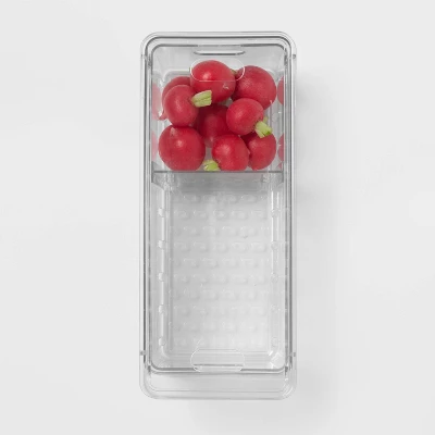 Divided Berry Bin With Lid Clear - Brightroom™: Refrigerator Organizer, Kitchen Storage, Freezer-Safe 4 Divided Berry Bin With Lid Clear - Brightroom™: Refrigerator Organizer, Kitchen Storage, Freezer-Safe - Image 2