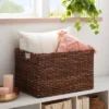 XL Woven Abaca Basket - Brightroom™: Handwoven Storage, Lacquered Finish, Rectangle Floor Crate, 22"x15"x13" -Brightroom GUEST 6ebe0fdb 6314 412d a6f8 01f694df4ab5