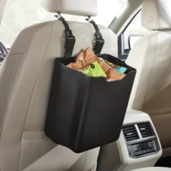 Trash Bin Medium - Brightroomâ„¢: Black Utility Storage Bin, 50% Recycled Plastic, 338.94 Volume, Hand Wash, 12" Height