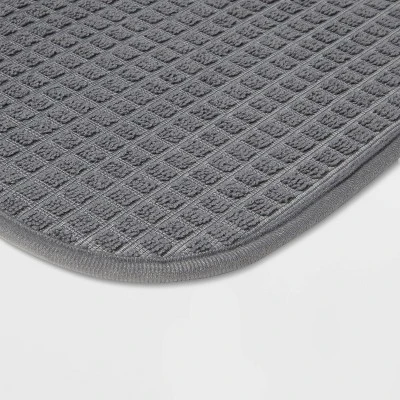 18"x 24" Drying Mat Dark Gray - Brightroom™: Polyester Dish Mat, Machine Washable 4 18"x 24" Drying Mat Dark Gray - Brightroom™: Polyester Dish Mat, Machine Washable - Image 2