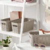 3pk Wave Half Medium Decorative Basket Gray - Brightroom™ -Brightroom GUEST 7733afcc c49e 42c8 a3ca 65c1952a0980
