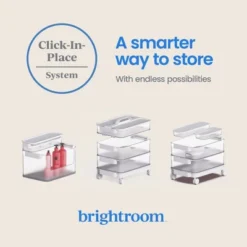 Click In Place Large Lid With Handle For Plastic Storage Bins For Home And Office Organization White - Brightroom™ -Brightroom GUEST 793b937a 3259 4960 badc dc40dc7bd8fd