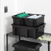 Medium Stackable Storage Bin - Brightroom™: Black Polypropylene Utility, 9.25 Volume, 22.79x15.98x8.39, Universal Storage 2 Medium Stackable Storage Bin - Brightroom™: Black Polypropylene Utility, 9.25 Volume, 22.79x15.98x8.39, Universal Storage -Brightroom GUEST 7ac043d7 f0ee 4e5a b7f0 c9025403115f