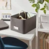Medium Decorative Fabric Box Charcoal - Brightroom™: Rectangle Storage, 7" H X 13" D X 10" W, Polypropylene & Polyester 2 Medium Decorative Fabric Box Charcoal - Brightroom™: Rectangle Storage, 7" H X 13" D X 10" W, Polypropylene & Polyester -Brightroom GUEST 7afc0bfd dc75 4b67 a16c fa544d4b1d4f