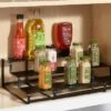 3-Tier Metal Expandable Spice Rack With Powder Coated Finish Black - Brightroom™: Kitchen Organizer, Iron, 14" Width -Brightroom GUEST 7cd9efae 69bd 45b0 8a69 1e316ea2aa22
