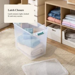 86qt Deep Storage Bin Clear With Latches - Brightroom™ 7 86qt Deep Storage Bin Clear With Latches - Brightroom™ -Brightroom GUEST 896b2e83 810c 41a9 ab8d 2c31079c45e0
