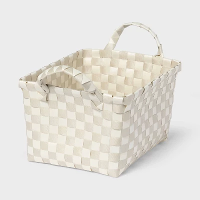 Woven Plastic Basket Small - Brightroom™ 7 Woven Plastic Basket Small - Brightroom™ - Image 5