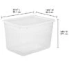 70qt Clear Storage Box With White Lid - Brightroom™ 1 70qt Clear Storage Box With White Lid - Brightroom™ -Brightroom GUEST 8e2f3efb 043a 41fb 89ba d4b543bd8459