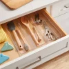 3 Compartment Plastic Drawer Flatware Organizer - Brightroom™: Clear In-Drawer Storage, Contemporary Style, 16"x13" -Brightroom GUEST 8ea3fc74 2fb6 431d 9f3e 51dc1a3b056a