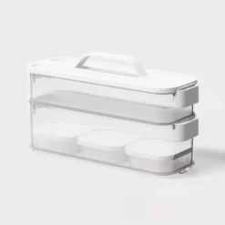 6pc Click In Place Slim Toolbox Kit Plastic Storage Home And Office Organization - Brightroom™​