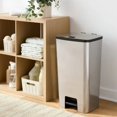 46L Plastic Step Trash Can – Brightroom™ 2 46L Plastic Step Trash Can – Brightroom™