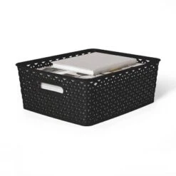 Y-Weave Medium Decorative Storage Basket - Brightroom™ 16 Y-Weave Medium Decorative Storage Basket - Brightroom™ -Brightroom GUEST 9b86e551 fb44 4c61 a809 ebfad1092f68