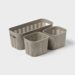 3pk Wave Assorted Decorative Basket 5L Narrow 2c Brightroom™ 10 3pk Wave Assorted Decorative Basket 5L Narrow 2c Brightroom™ -Brightroom GUEST 9f0db270 6d41 4bfa 9a61 d620a5ac292b