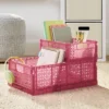 Large Foldable Crate Pink - Brightroom™ -Brightroom GUEST 9f887051 e4a8 4d32 abaa ddbf0a47f451