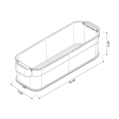 Click In Place 4.5qt Clear Slim Plastic Storage Bin With White Latch For Home And Office Organization - Brightroom™ 11 Click In Place 4.5qt Clear Slim Plastic Storage Bin With White Latch For Home And Office Organization - Brightroom™ - Image 9