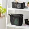 Narrow Decorative Plastic Lid Black - Brightroom™: Storage Bin, Cut-Out Handles, 13" Cube System Compatible 1 Narrow Decorative Plastic Lid Black - Brightroom™: Storage Bin, Cut-Out Handles, 13" Cube System Compatible -Brightroom GUEST a50ae07a e0da 43e0 bf87 9de8ed3553a2