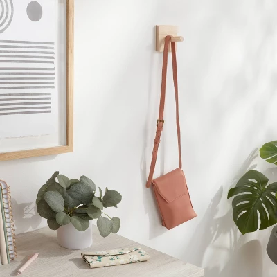 Wood Single Hook Natural - Brightroom™ 3 Wood Single Hook Natural - Brightroom™